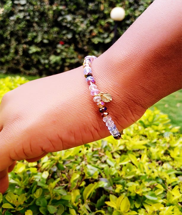 Multicolored Beaded Bracelet Look