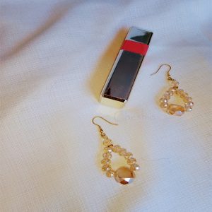 Golden Crystals Earrings