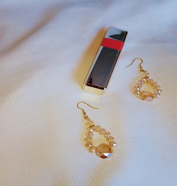 Golden Crystals Earrings