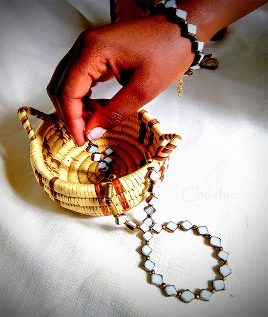Stoney White Necklace and Bracelet