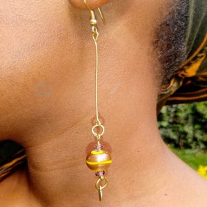 Yellow Bulb Earrings