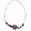 Brown Beaded Ethnic Necklace