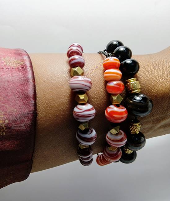 Beaded Brass Friendship Bracelets